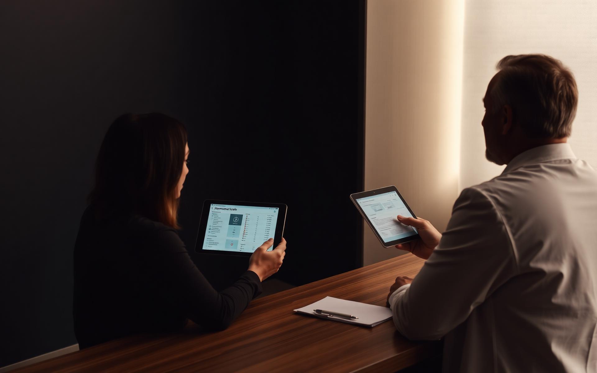 Physician reviewing hormone lab results with a patient